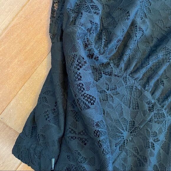 ASOS Black Lace Strapless Dress Size 8 - Picture 4 of 8